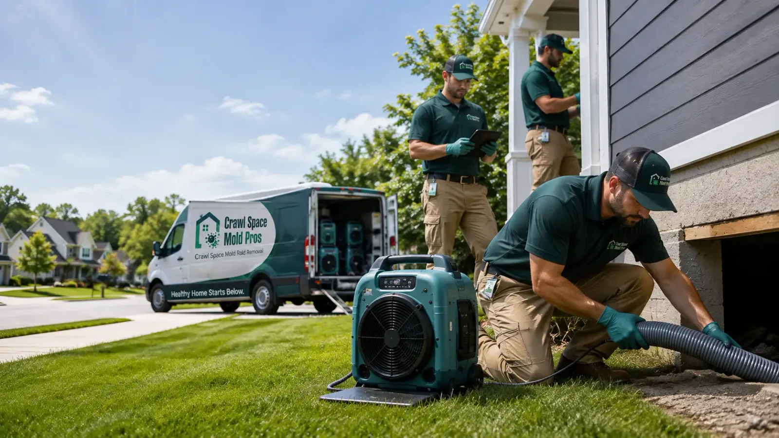 Crawl Space Mold Removal in Linwood, NY